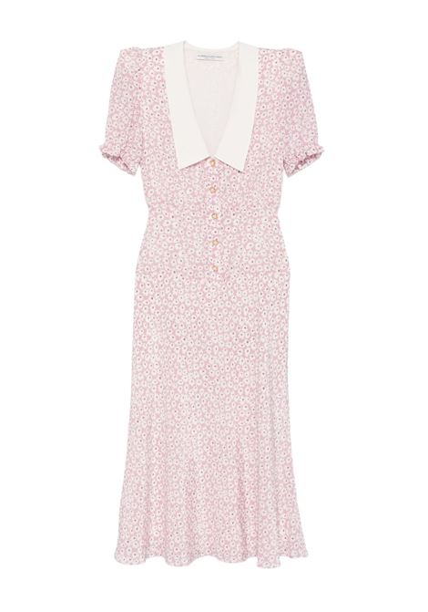 Abito midi a fiori in rosa Alessandra Rich - donna ALESSANDRA RICH | FABX4113F45691816